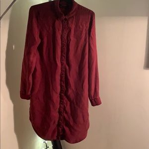 Scotch and soda burgundy dress